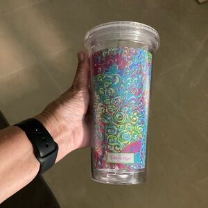 Lilly Pulzifer plastic drinking glass
